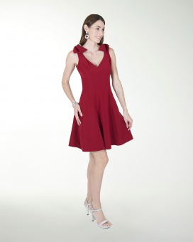 VESTIDO CA BARBIE LISO ESCOTE EN V