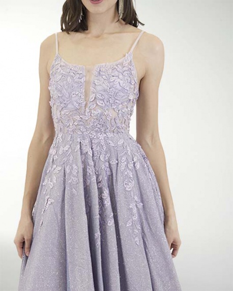 VESTIDO PR GRAN GALA CON BRILLO