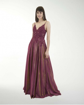 VESTIDO PR GRAN GALA CON BRILLO