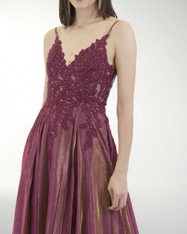 VESTIDO PR GRAN GALA CON BRILLO