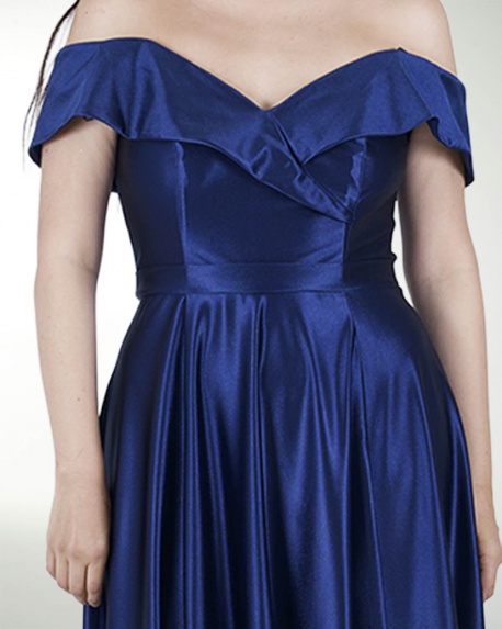 VESTIDO TE WARP DE HOMBRO DESCUBIERTO