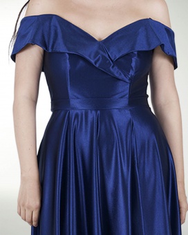 VESTIDO TE WARP DE HOMBRO DESCUBIERTO