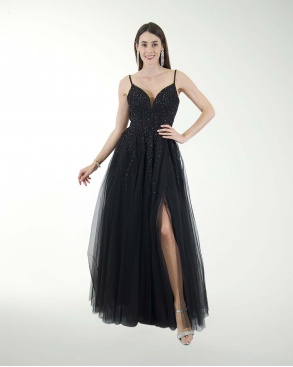 VESTIDO PR GRAN GALA CON BRILLO