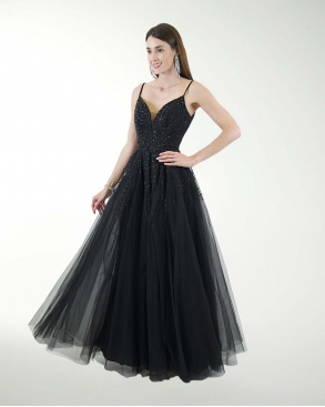 VESTIDO PR GRAN GALA CON BRILLO