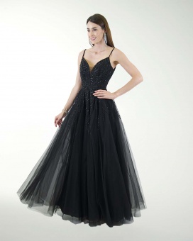 VESTIDO PR GRAN GALA CON BRILLO
