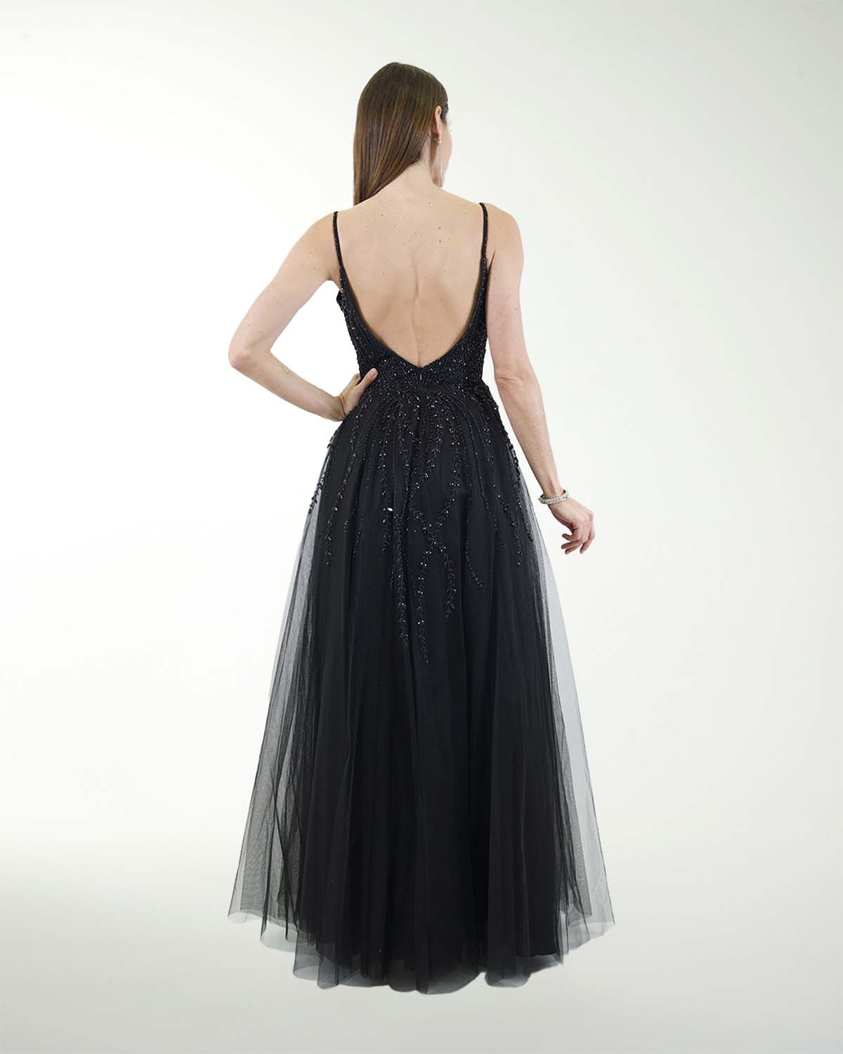 VESTIDO PR GRAN GALA CON BRILLO