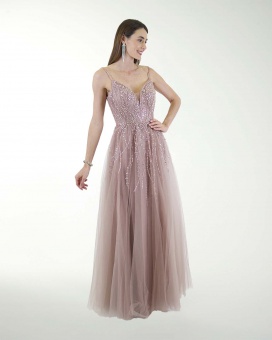 VESTIDO PR GRAN GALA CON BRILLO