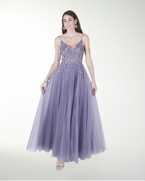 VESTIDO PR GRAN GALA CON BRILLO