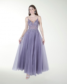 VESTIDO PR GRAN GALA CON BRILLO