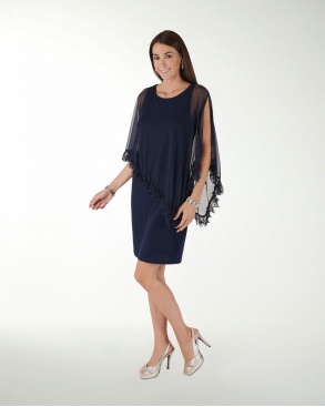 VESTIDO  CA LICRA LISO  RECTO   CON ENSAMBLE
