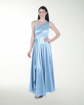 VESTIDO CL FALDA CIRCULAR DE UN HOMBRO