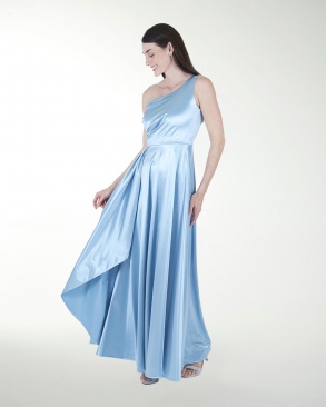 VESTIDO CL FALDA CIRCULAR DE UN HOMBRO