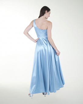 VESTIDO CL FALDA CIRCULAR DE UN HOMBRO