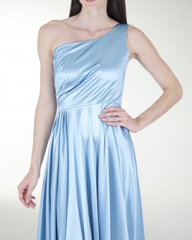 VESTIDO CL FALDA CIRCULAR DE UN HOMBRO