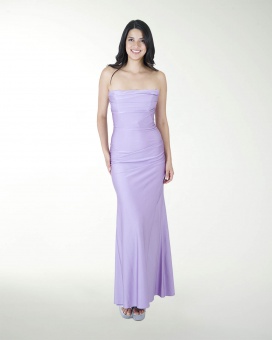 VESTIDO CL STRAPLESS DRAPEADO