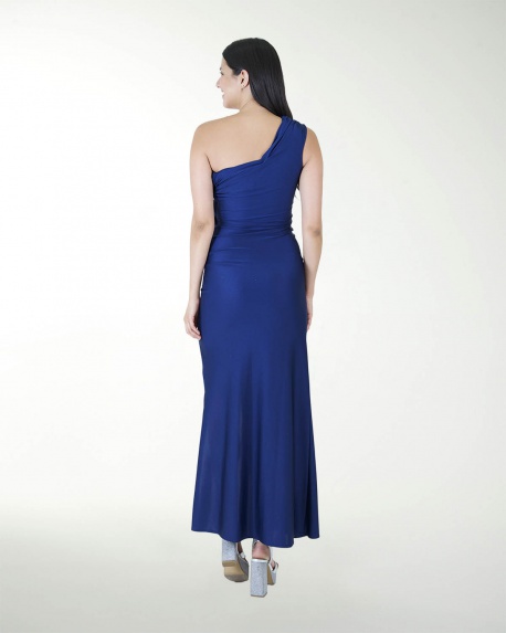 VESTIDO CL DE UN HOMBRO DRAPEADO