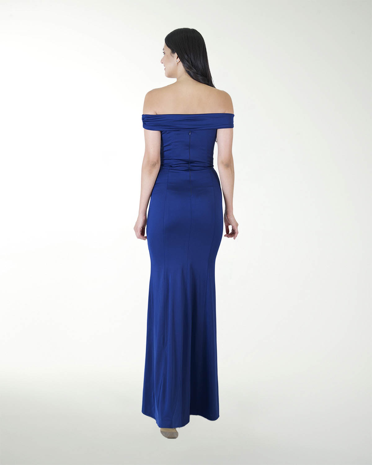 VESTIDO CL CORTE SIRENA CON DRAPEADO