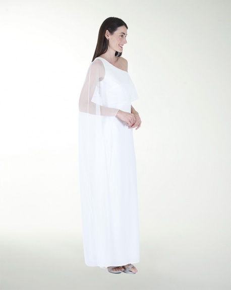 VESTIDO CL BLA DE UNA MANGA