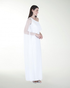VESTIDO CL BLA DE UNA MANGA