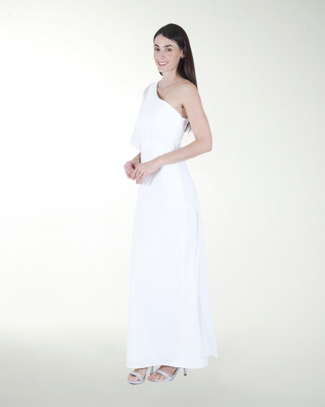 VESTIDO CL BLA DE UNA MANGA