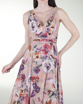 VESTIDO PL LARGO ESCOTE EN V