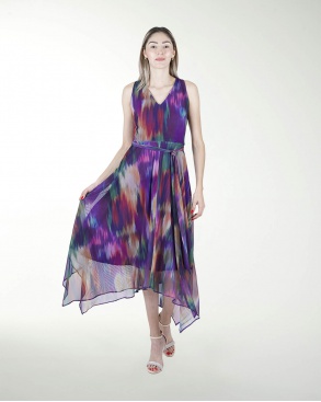 VESTIDO DA CON PICOS AMARRE