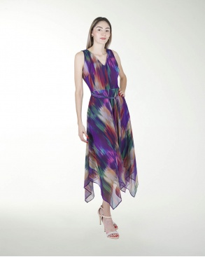 VESTIDO DA CON PICOS AMARRE