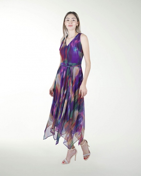 VESTIDO DA CON PICOS AMARRE