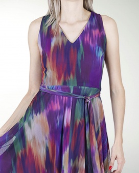 VESTIDO DA CON PICOS AMARRE