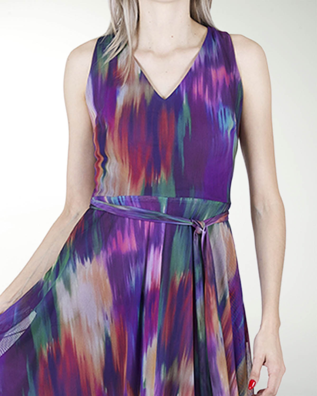 VESTIDO DA CON PICOS AMARRE