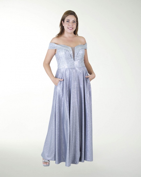 TMAX VESTIDO TE CON DESTELLO DE BRILLOS