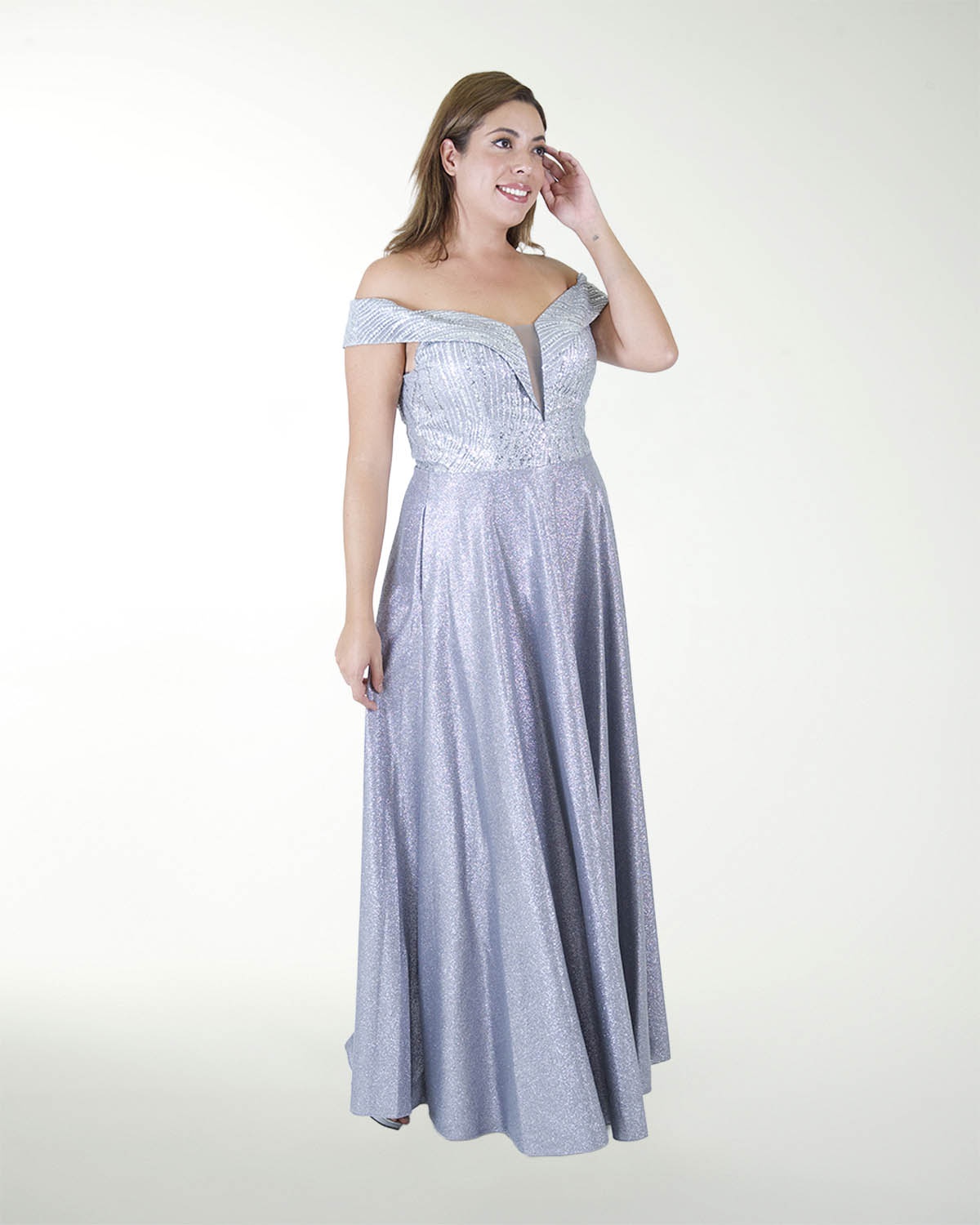TMAX VESTIDO TE CON DESTELLO DE BRILLOS