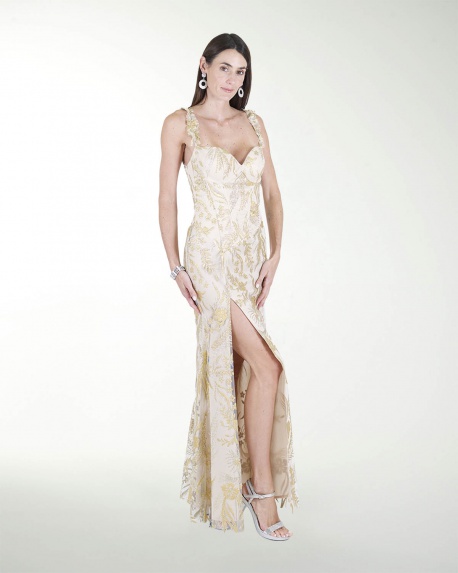 VESTIDO CL CORSET CON ABERTURA