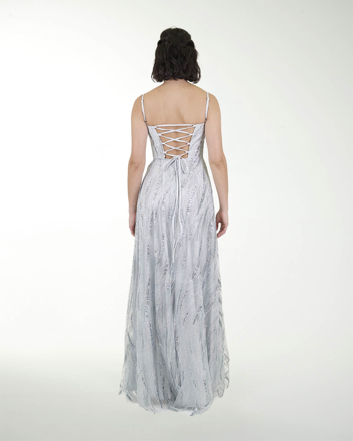VESTIDO CL CON ABERTURAS EN FALDA
