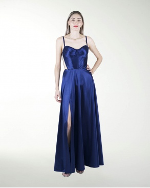 VESTIDO CL CORSET CON TRANSPARENCIA