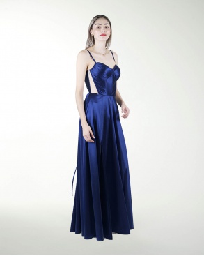 VESTIDO CL CORSET CON TRANSPARENCIA