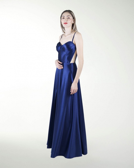 VESTIDO CL CORSET CON TRANSPARENCIA