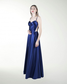 VESTIDO CL CORSET CON TRANSPARENCIA