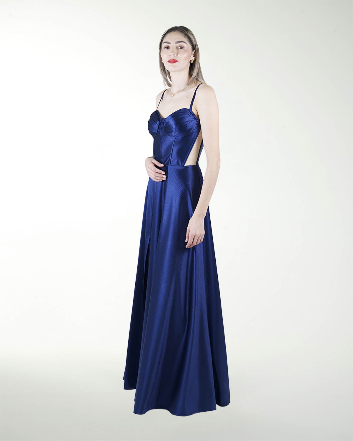 VESTIDO CL CORSET CON TRANSPARENCIA