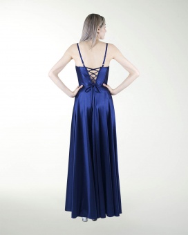 VESTIDO CL CORSET CON TRANSPARENCIA