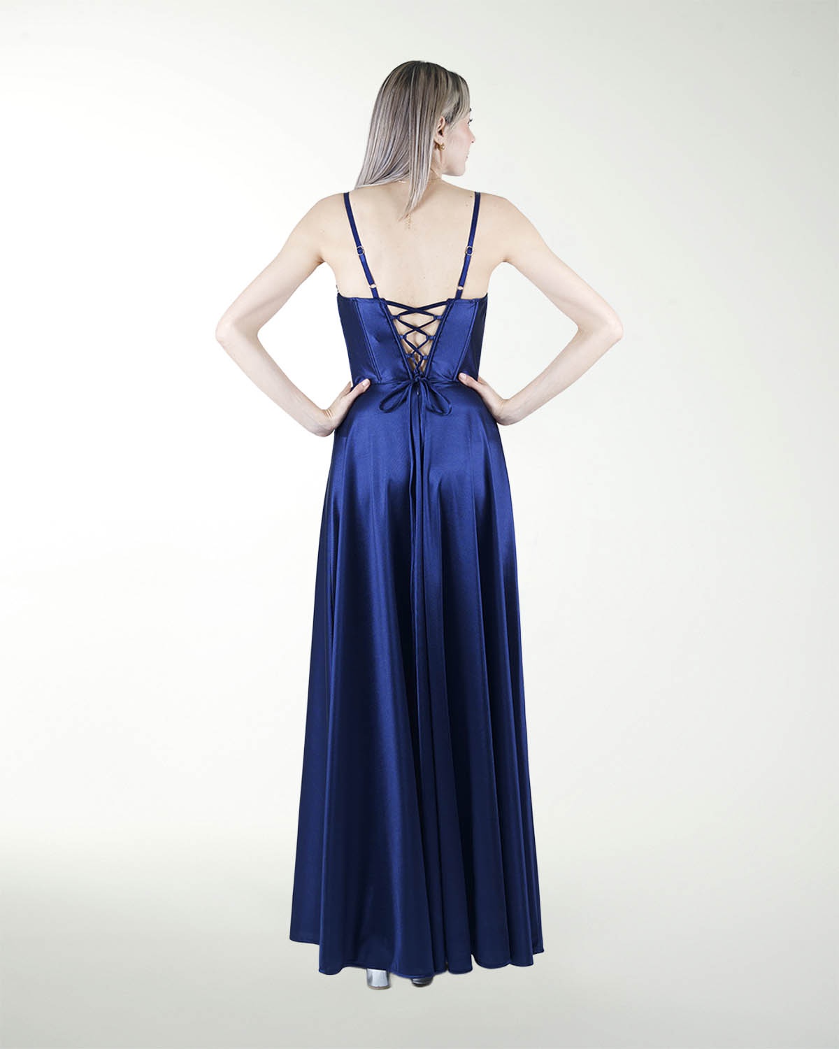 VESTIDO CL CORSET CON TRANSPARENCIA