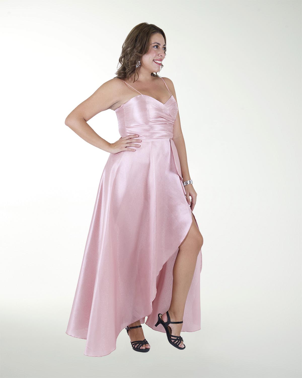 VESTIDO DE FIESTA LISO