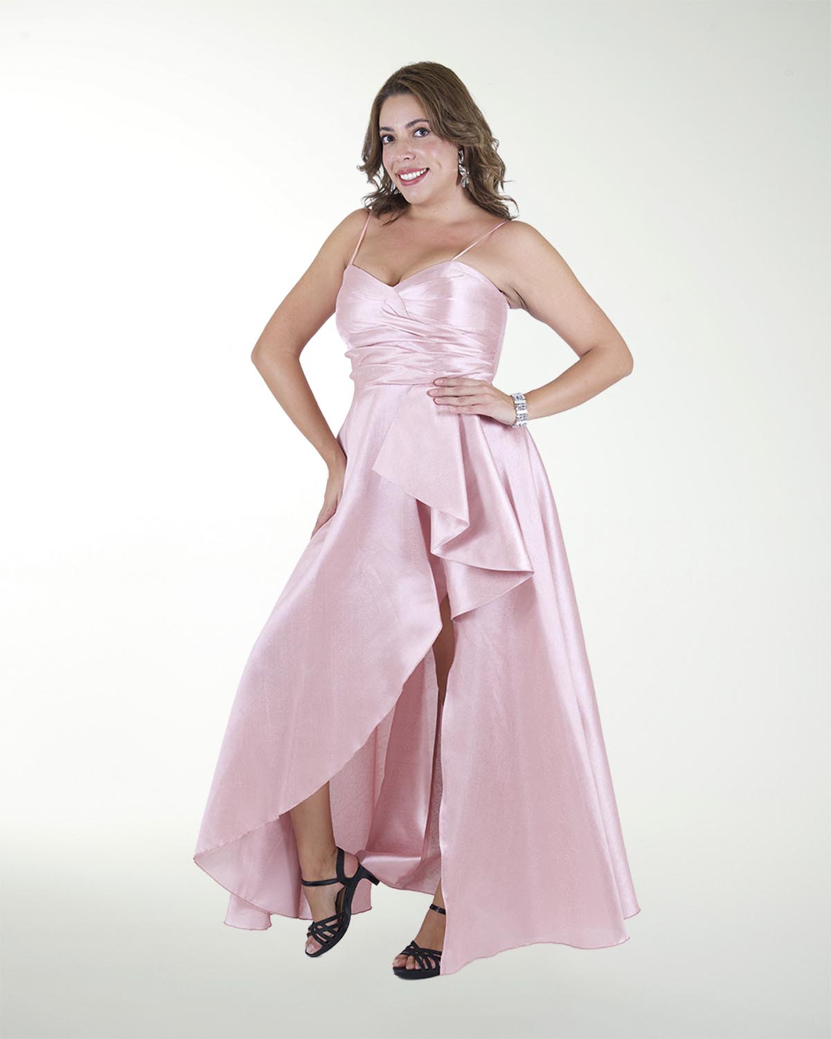 VESTIDO DE FIESTA LISO