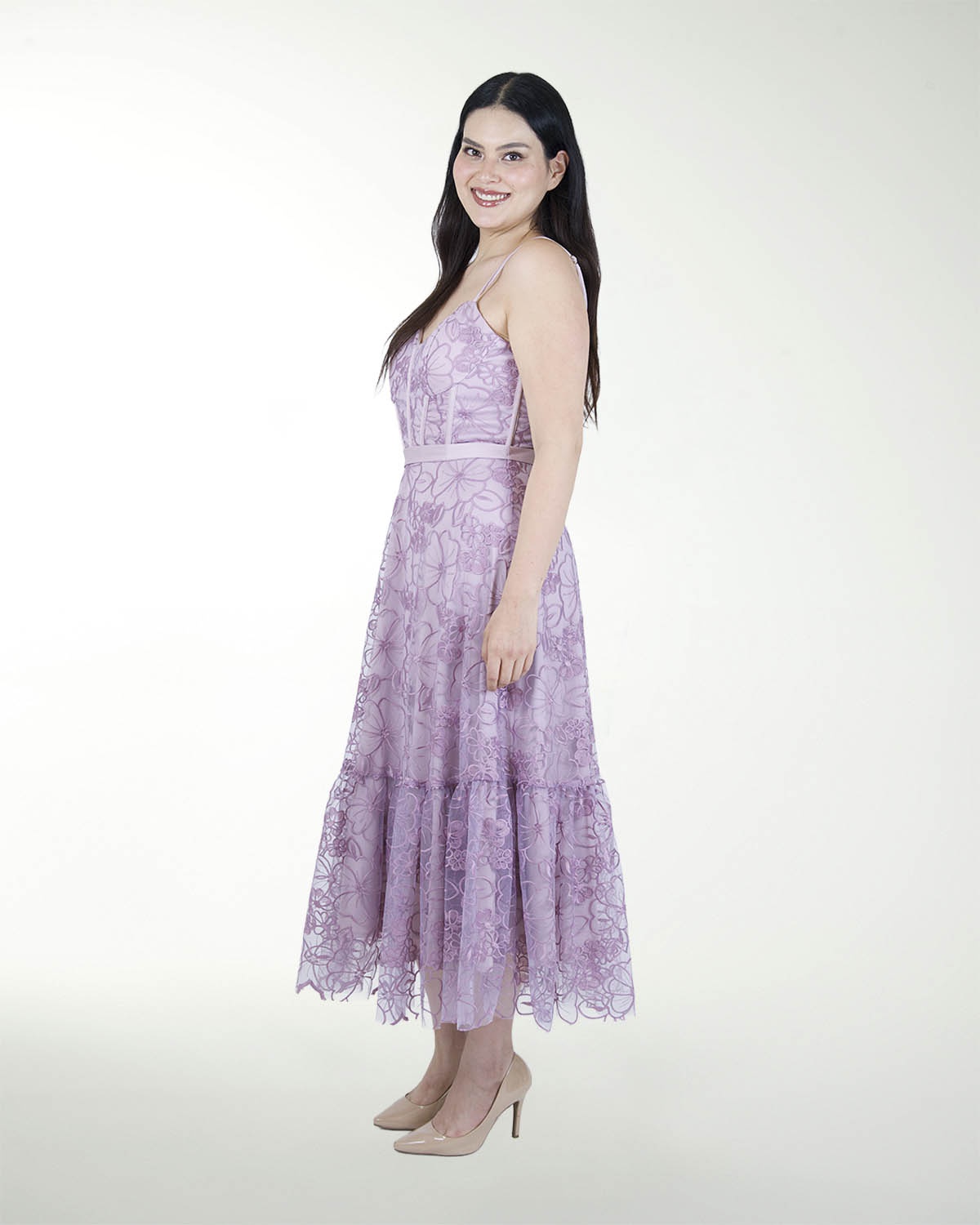 VESTIDO TE CORSET LARGO MIDI