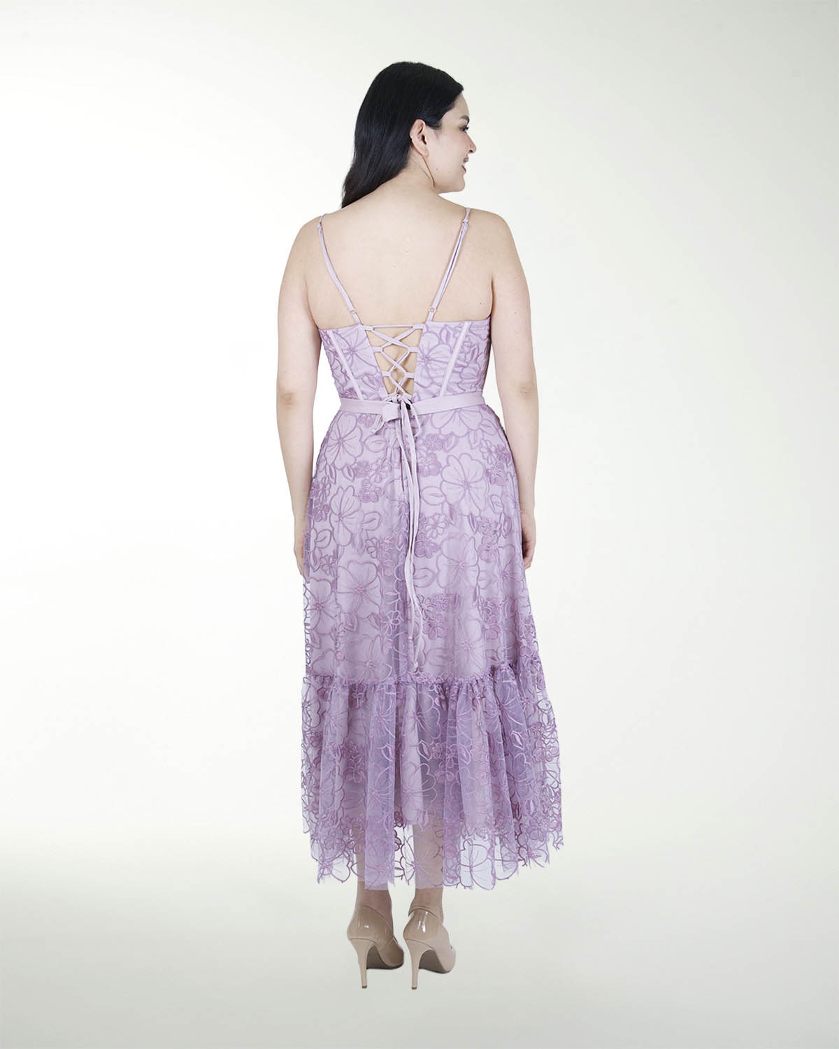 VESTIDO TE CORSET LARGO MIDI