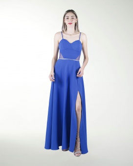 TNIN VESTIDO CL TRANSPARENCIA AL COSTADO