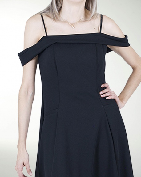 TNIN VESTIDO CL LISO HOMBRO CAIDO