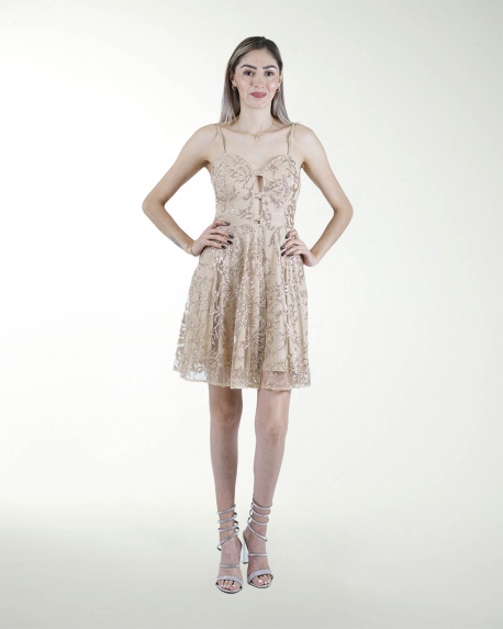 TNIN VESTIDO CC CON DESTELLOS DE BRILLO