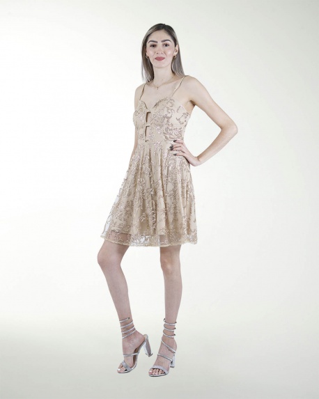 TNIN VESTIDO CC CON DESTELLOS DE BRILLO