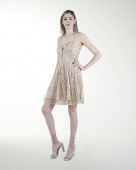 TNIN VESTIDO CC CON DESTELLOS DE BRILLO